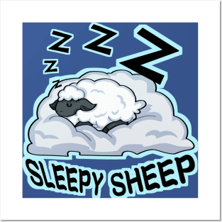 Sleepy Sheep Posters and Art